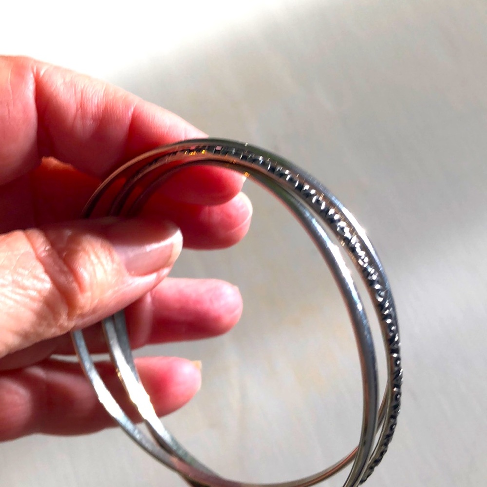 Guess  brand ? Logo ,Three bangles connected,costume bracelets